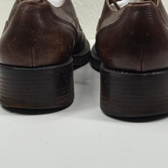 Kenneth Cole New York Mens Oxford Shoes Brown Leather Lace Up Size 11.5M - Picture 7 of 12